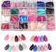 576 Pieces Matt Almond Nails for Gluing Medium, 24 Colours Plain Press On Nails Short, Reusable Artificial Nails Fake Nails with Nail File, Oval Fingernails Artificial Nails for Women