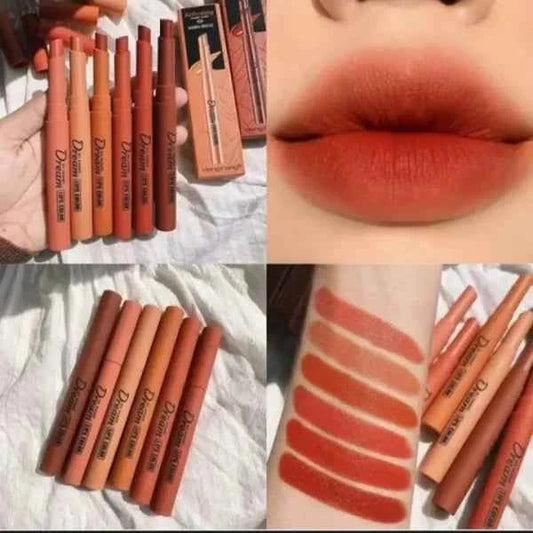 Heng Fang Matte Lipstick Silky Touch 6 Pcs Set