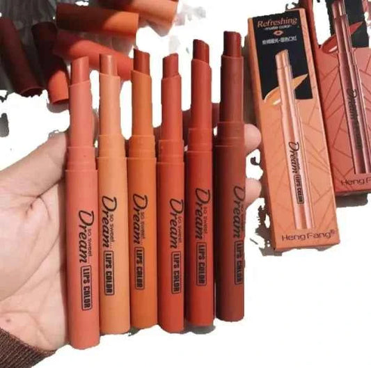Heng Fang Matte Lipstick Silky Touch 6 Pcs Set